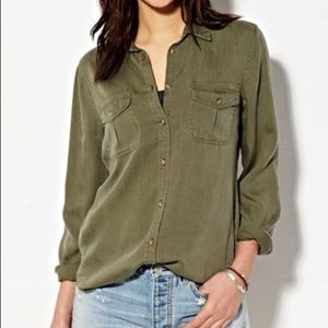 Faded Green button down